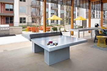 Patio lounge with ping pong & bbq grills