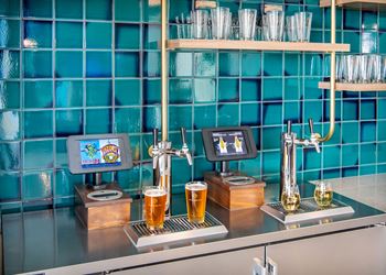 Complimentary beer on tap