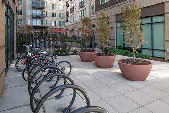 Bicycle repair & storage areas