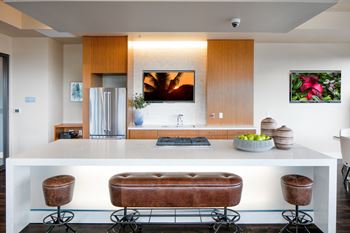 Fully equipped demonstration kitchen