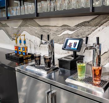 Complimentary kombucha & cold brew on tap
