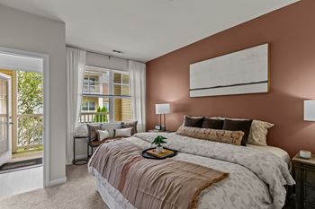 Oversized primary bedroom walk-in closets