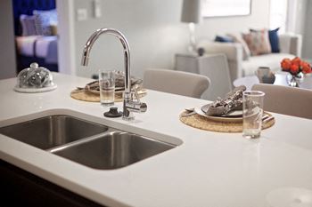 Modern quartz countertops