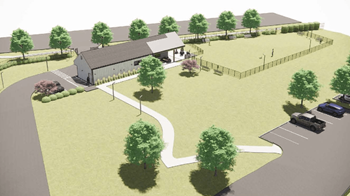 Coming soon: dog park expansion and upgrade with dog wash station, half-court basketball court, community gardens, firepit, and heated covered seating area