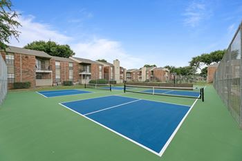 Sport court with pickleball and tennis