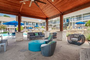Picnic area with barbecue grills