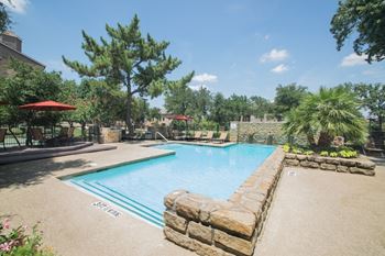 Extensive resort inspired pool deck