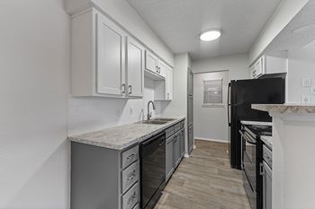 Kitchen with cabinet and appliances1