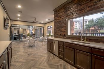 Indoor/outdoor gathering lounge