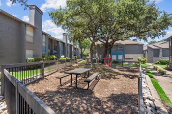 Our apartments offer a dog park with a playground