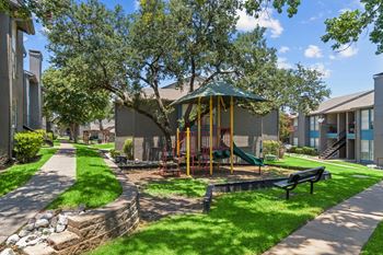 Our apartments offer a park with a playground