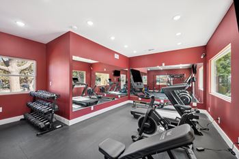 Gym with windows