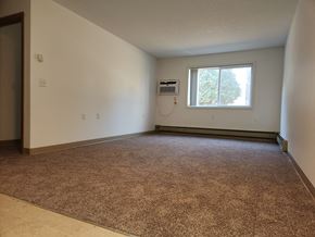 Watertown apartment for rent - the living room of an empty house with a window