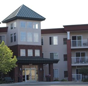 Waconia apartment for rent - A building with the number 200 on the front.