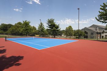 Lighted tennis court