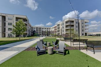 Multiple outdoor courtyards