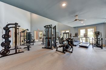 24-Hour fitness center with spin room