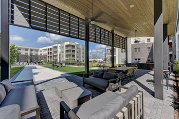 Bbq grills and outdoor seating