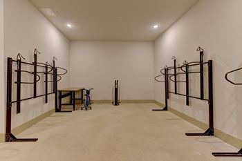 Bike rack storage