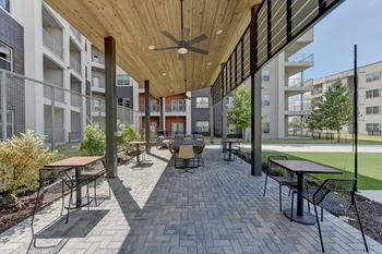 Bbq grills and outdoor seating