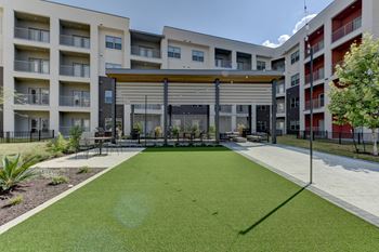 Multiple outdoor courtyards