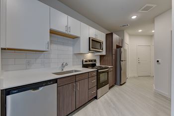 Subway tile backsplash