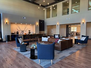 Clubhouse kitchen and lounge