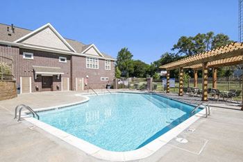 Swimming pool with pergola outdoor pool area