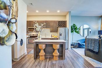 Hardwood plank flooring in living spaces
