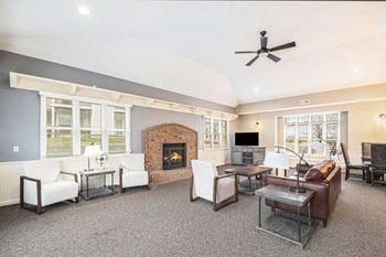 Clubhouse with fireplace