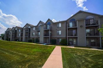 Balcony or patio with enclosed storage 