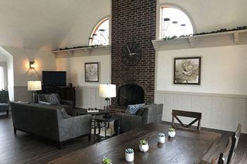 Clubhouse fireplace