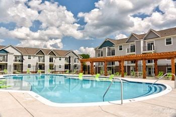 Swimming pool with sundeck