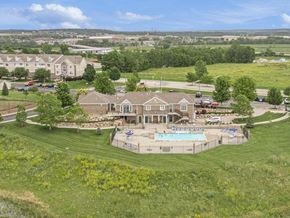 Bellevue apartment for rent - Aerial View of Pool With Large Sundeck at Colonial Pointe at Fairview Apartments, Nebraska