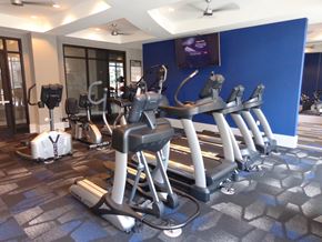 Carmel apartment for rent - Fitness Center With Modern Equipment At Avant Apartments, 12890 Old Meridian Street, Carmel, IN, 46032