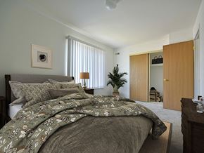 Davison apartment for rent - Bedroom With Closet at Charter Oaks Apartments, Michigan