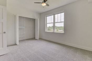 Walk-in closet with organizers
