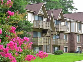 Fayetteville apartment for rent - Apartment Building Exterior at Lake in the Pines, Fayetteville, NC
