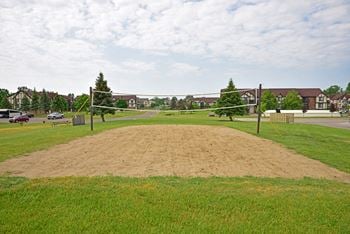Sand volleyball court