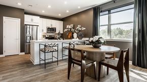 Merrillville apartment for rent - Fully Equipped Kitchens And Dining area at Nuvo Flats, Merrillville, IN, Indiana, 46410