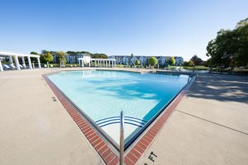Sparkling swimming pool & sundeck