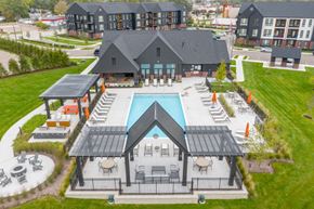 Troy apartment for rent - Aerial View at Uptown Square Apartments, Michigan