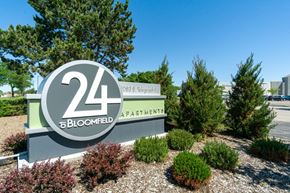 Bloomfield Township apartment for rent - Entrance Sign of Community at 24 at Bloomfield, Bloomfield Township, MI