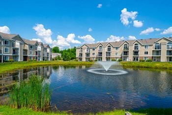 Beautiful grounds with ponds