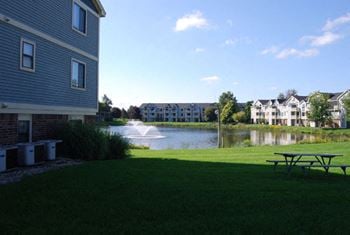 Park-like grounds with picnic areas and ponds