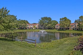Ponds with fountains 