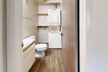 Bathroom with a washer/dryer