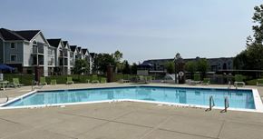 Fort Wayne apartment for rent - Relaxing Swimming Pool with Lounge Chairs at Liberty Mills Apartments, Fort Wayne, IN, 46804