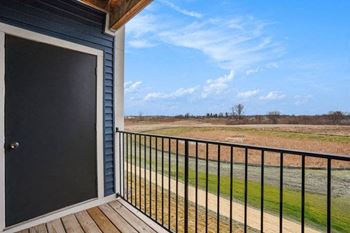 Balcony with enclosed storage