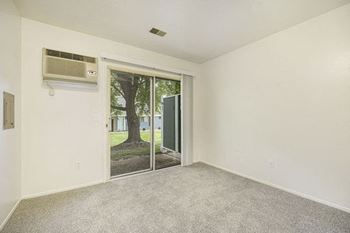 Patio with privacy fence